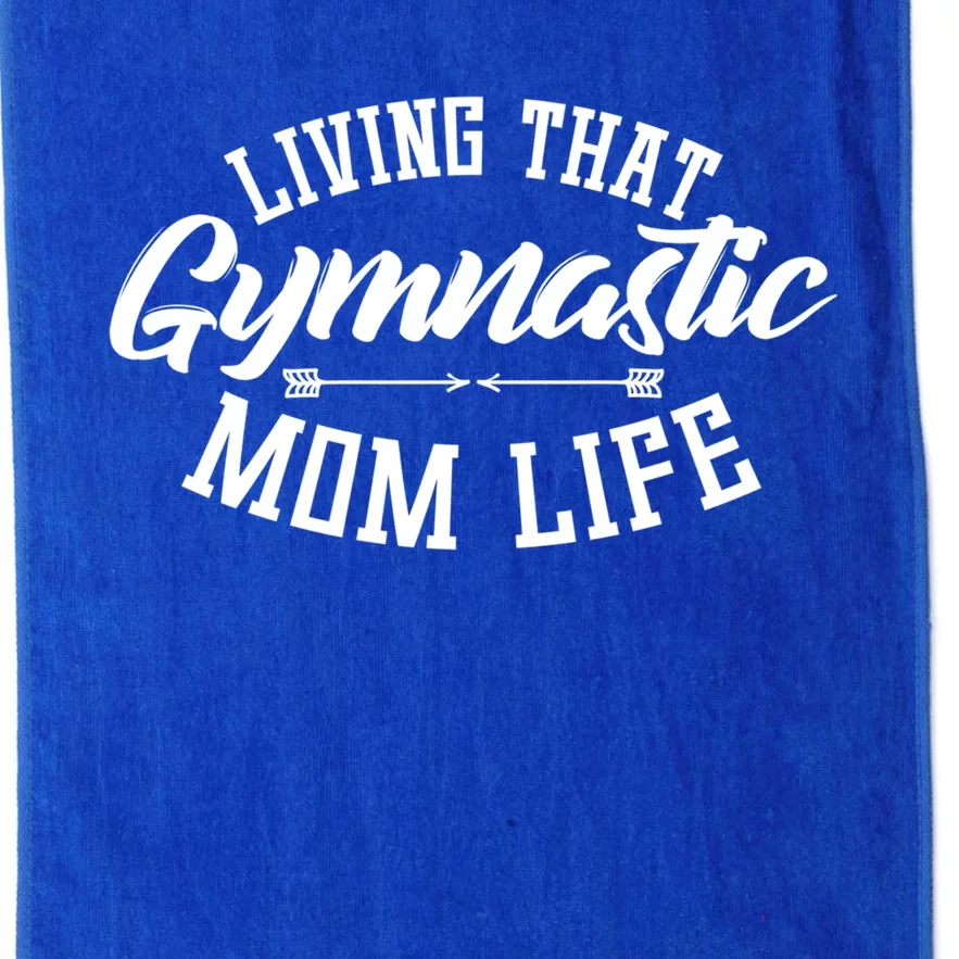 Proud Gymnastics Mom Cute Gymnast Mama Funny Gift For Parents Gift Platinum Collection Golf Towel