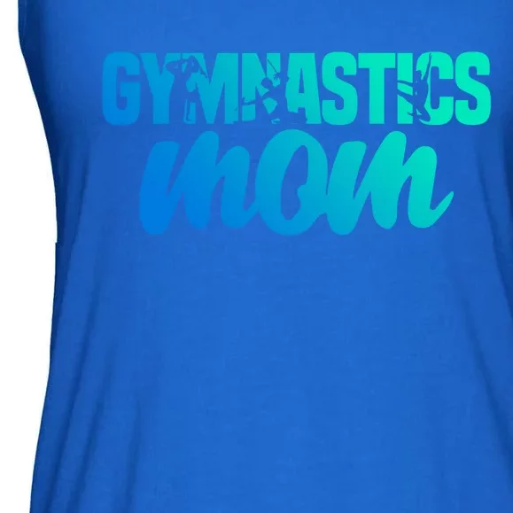 Proud Gymnastics Mom Cute Gymnast Parent Mama Gym Gift Ladies Essential Flowy Tank