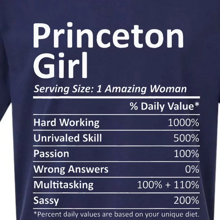 Princeton Girl Nj New Jersey Funny City Home Roots Usa Gift Sueded Cloud Jersey T-Shirt