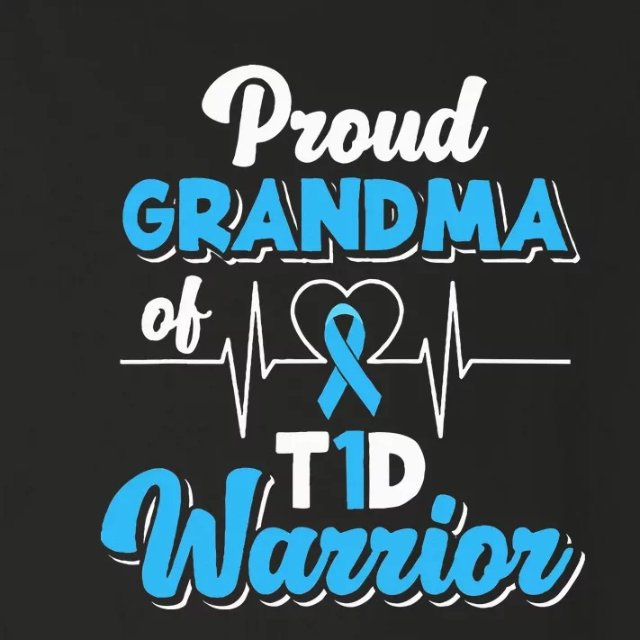 Proud Grandma Of A T1d Warrior Diabetic Diabetes Awareness Toddler Long Sleeve Shirt