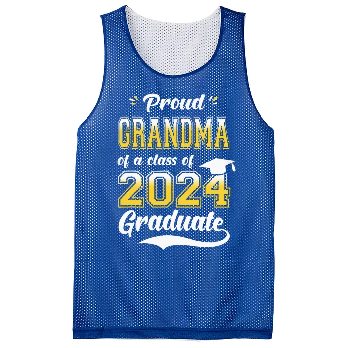 Proud Grandma Of A Class Of 2024 Graduate Senior 24 Nana Mesh Reversible Basketball Jersey Tank