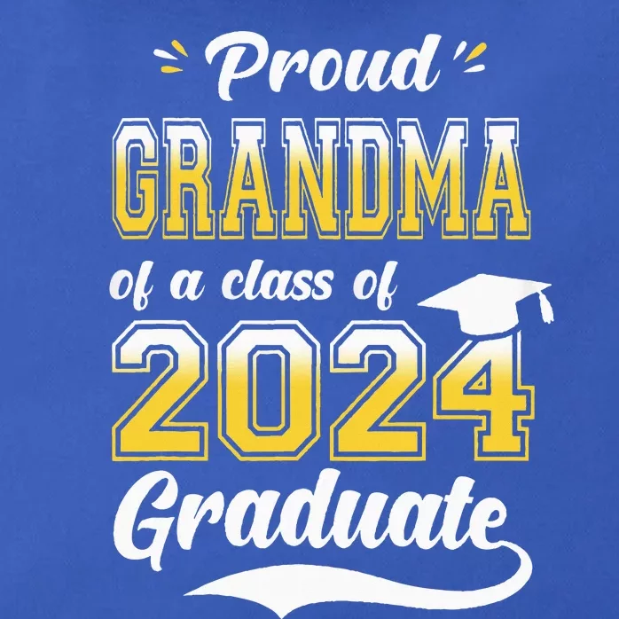 Proud Grandma Of A Class Of 2024 Graduate Senior 24 Nana Zip Tote Bag