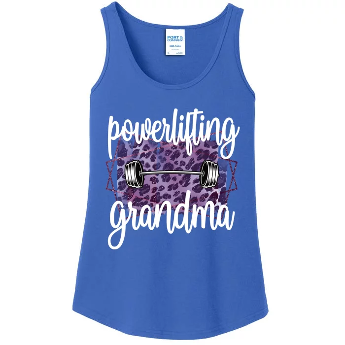 Powerlifting Grandma Of A Powerlifter Grandmother Funny Gift Ladies Essential Tank