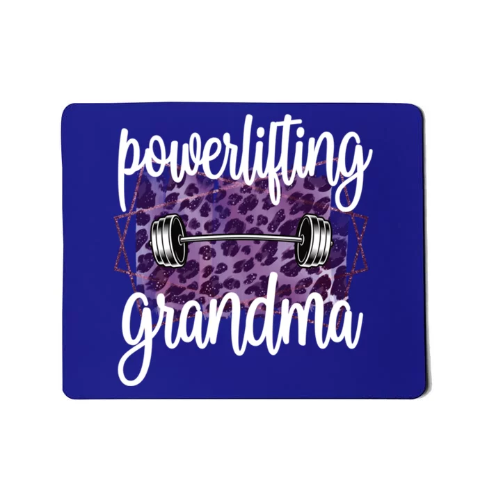 Powerlifting Grandma Of A Powerlifter Grandmother Funny Gift Mousepad