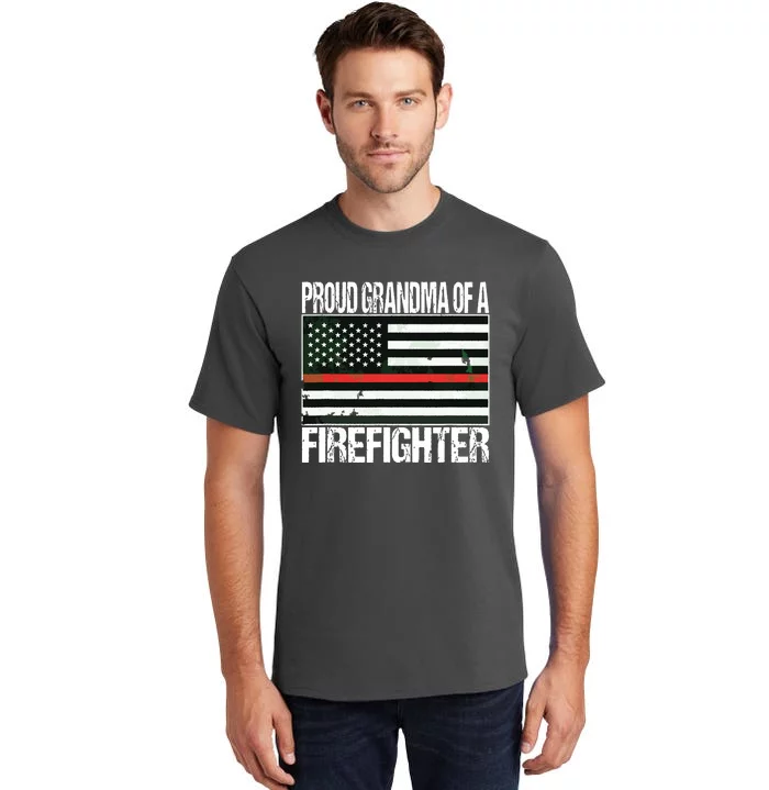 Proud Grandma Of A Firefighter Fireman Tall T-Shirt