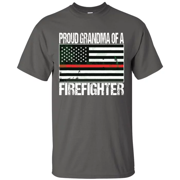 Proud Grandma Of A Firefighter Fireman Tall T-Shirt