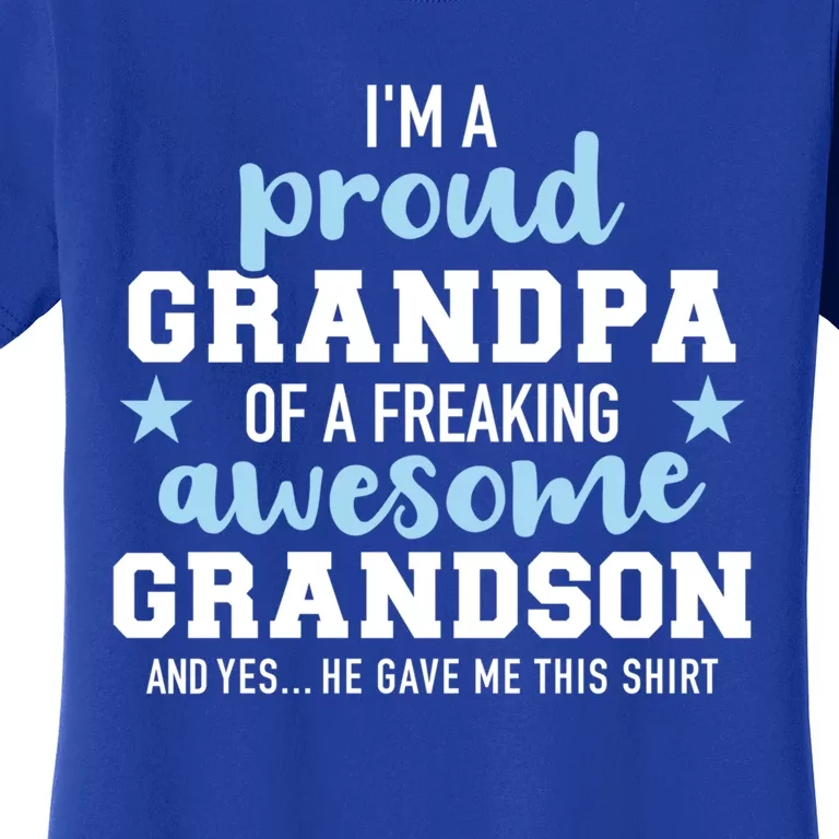 Proud Grandpa Of An Awesome Grandson Gift Women's T-Shirt