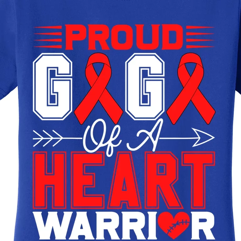 Proud Gigi Of A Heart Warrior Heart Disease Awareness Month Gift Women's T-Shirt