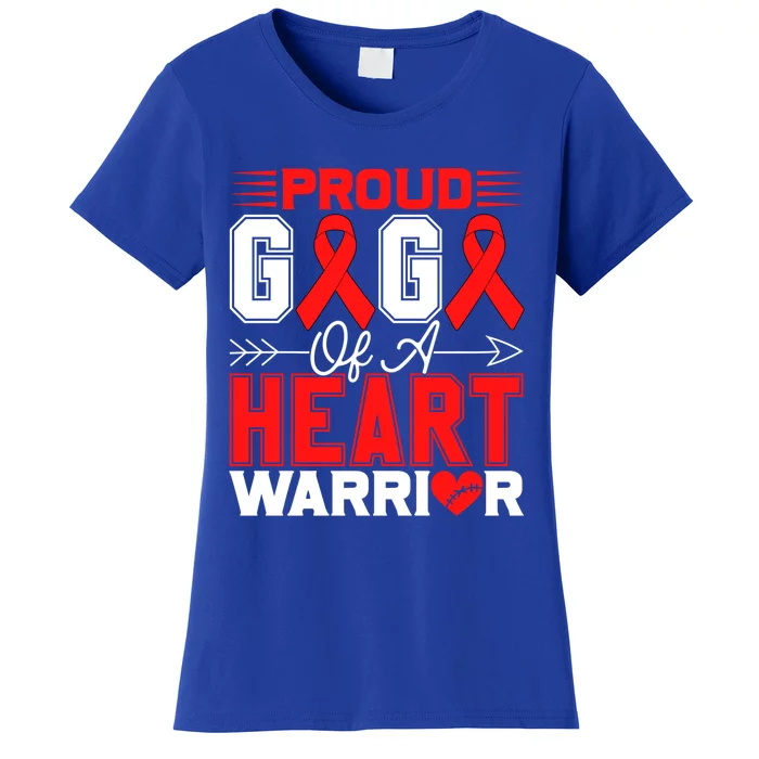 Proud Gigi Of A Heart Warrior Heart Disease Awareness Month Gift Women's T-Shirt