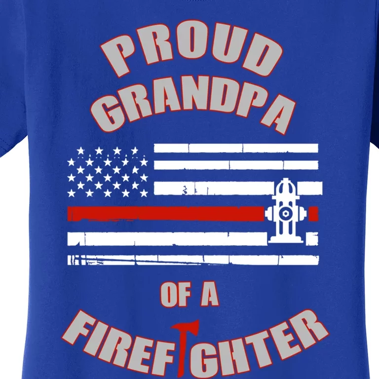 Proud Grandpa Of A Volunteer Firefighter Gift Women's T-Shirt