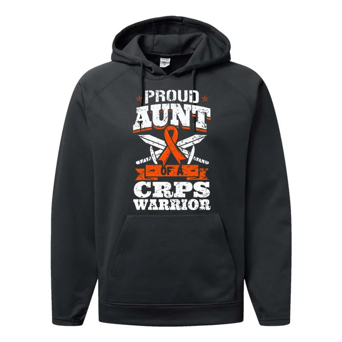 Proud Grandpa Of An Ewings Sarcoma Warrior Awareness Ribbon Performance Fleece Hoodie