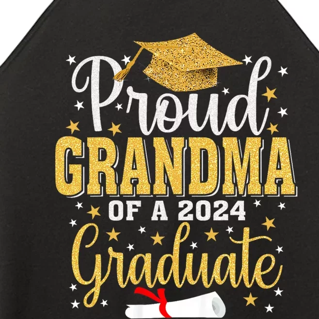 Proud Grandma Of A 2024 Graduate For Family Graduation Women’s Perfect Tri Rocker Tank