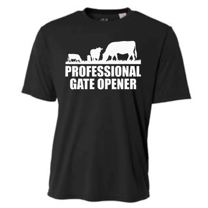 Professional Gate Opener Cow Apparel Cooling Performance Crew T-Shirt