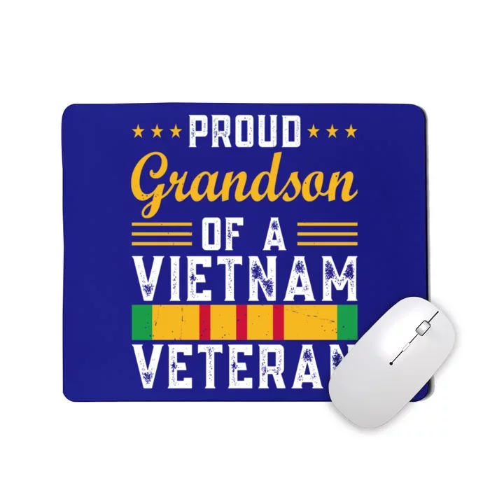 Proud Grandson Of A Vietnam Veterangift Veterans Day Funny Gift Mousepad