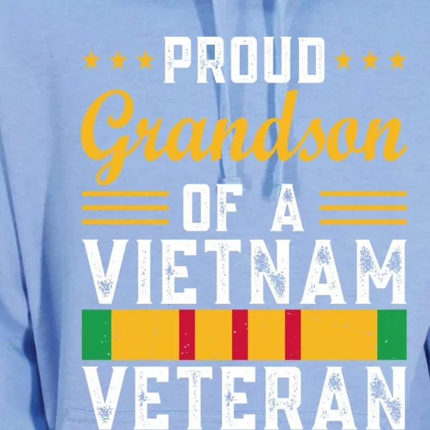 Proud Grandson Of A Vietnam Veterangift Veterans Day Funny Gift Unisex Surf Hoodie