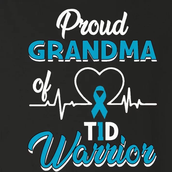 Proud Grandma Of A T1D Warrior Diabetic Diabetes Awareness Toddler Long Sleeve Shirt