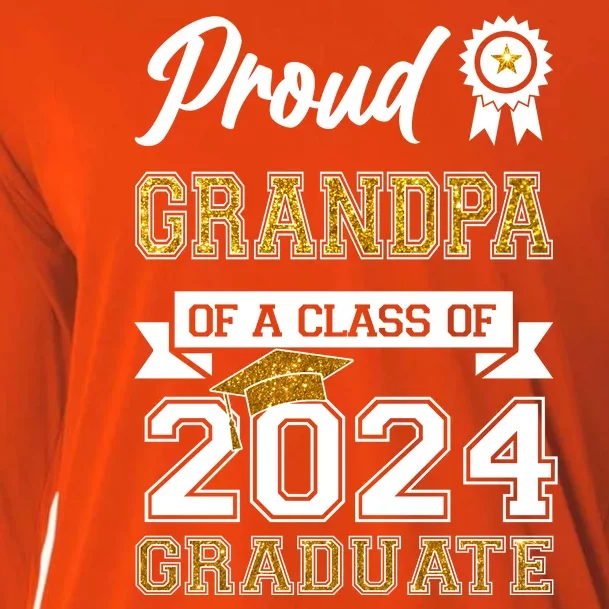 Proud Grandpa Of The Class Of 2024 Graduate Cooling Performance Long Sleeve Crew