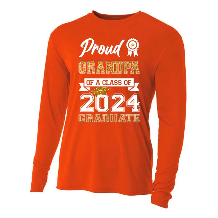 Proud Grandpa Of The Class Of 2024 Graduate Cooling Performance Long Sleeve Crew