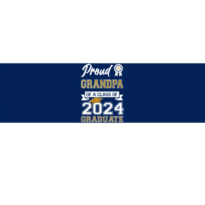 Proud Grandpa Of The Class Of 2024 Graduate Bumper Sticker