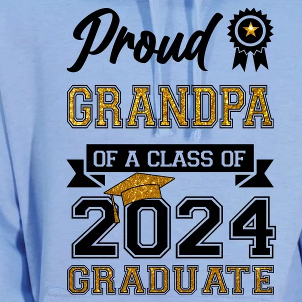 Proud Grandpa Of The Class Of 2024 Graduate Unisex Surf Hoodie