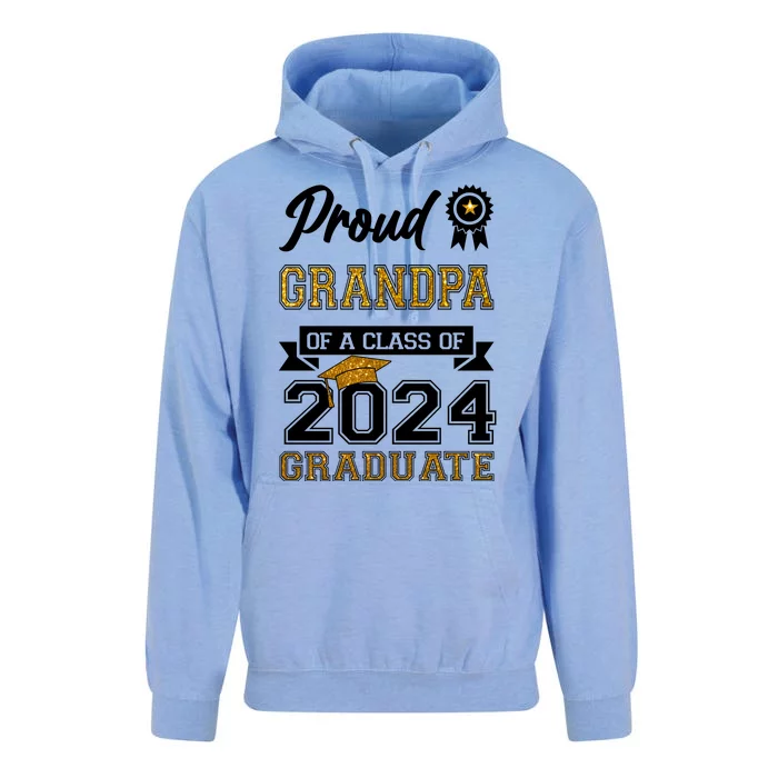 Proud Grandpa Of The Class Of 2024 Graduate Unisex Surf Hoodie