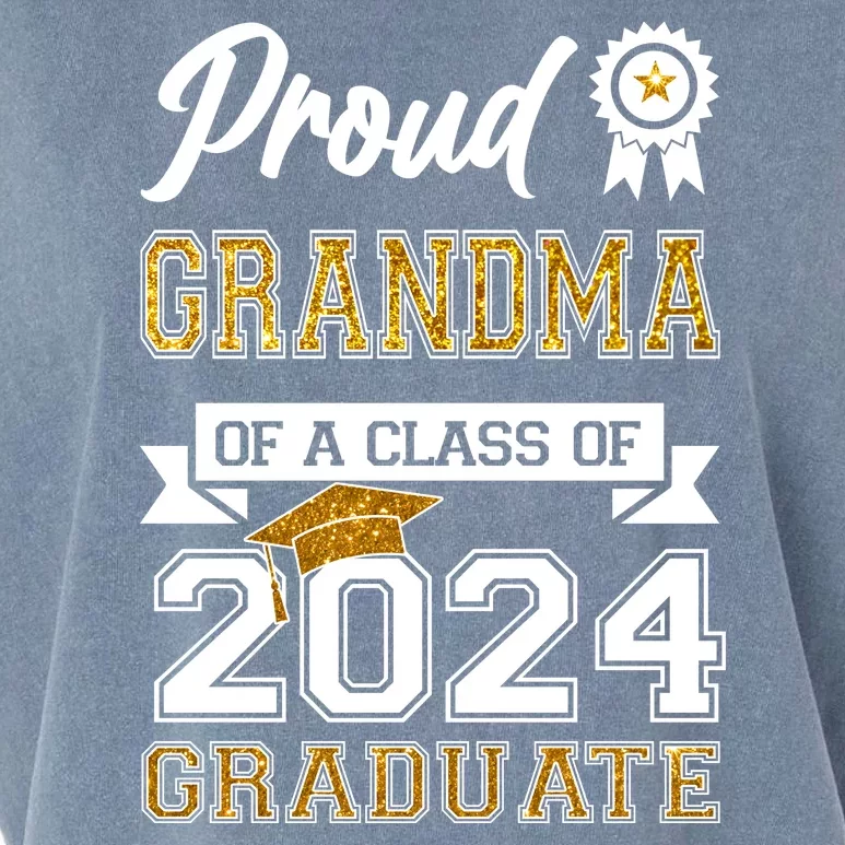 Proud Grandma Of The Class Of 2024 Graduate Garment-Dyed Women's Muscle Tee