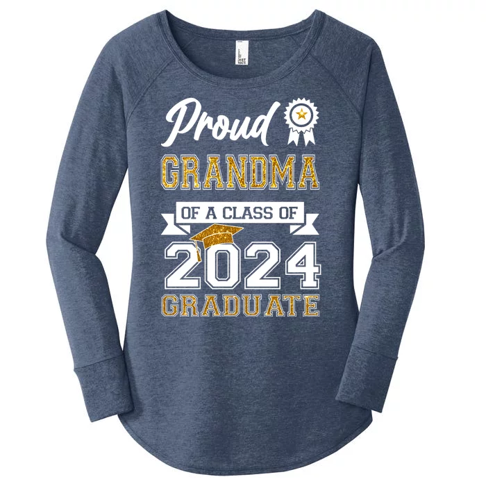 Proud Grandma Of The Class Of 2024 Graduate Women's Perfect Tri Tunic Long Sleeve Shirt