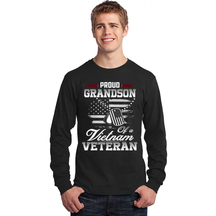 Proud Grandson Of A Vietnam Veteran Long Sleeve Shirt