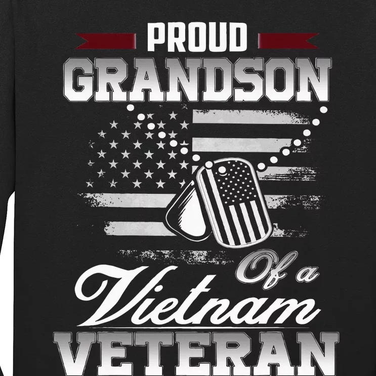 Proud Grandson Of A Vietnam Veteran Long Sleeve Shirt