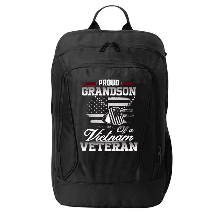 Proud Grandson Of A Vietnam Veteran City Backpack