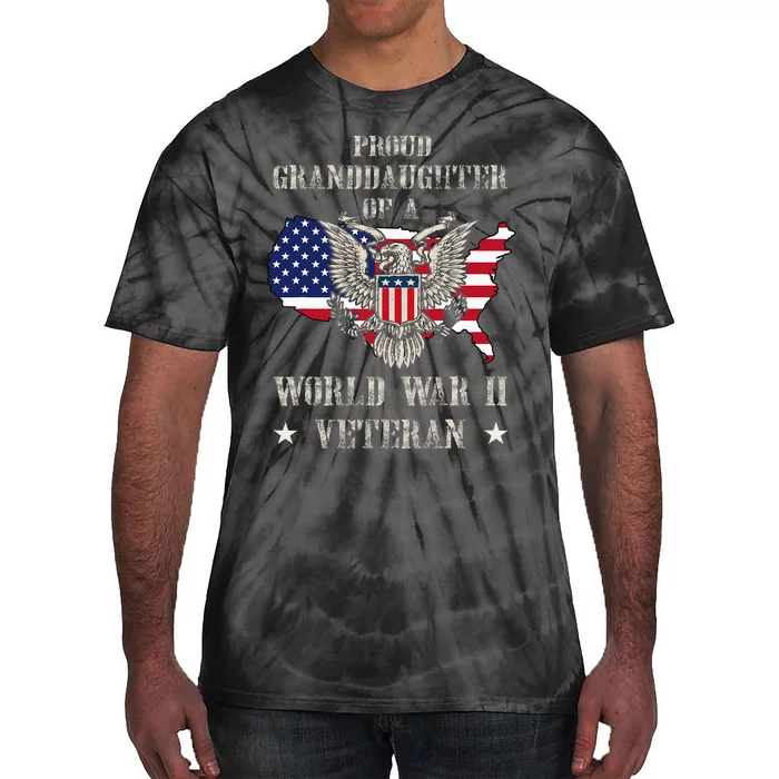 Proud Granddaughter Of A Wwii Veteran Tie-Dye T-Shirt