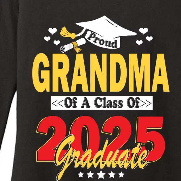 Proud Grandma Of A Class Of 2025 Graduate Senior Gift Womens CVC Long Sleeve Shirt