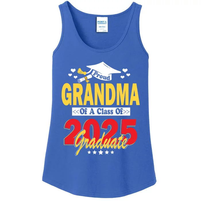 Proud Grandma Of A Class Of 2025 Graduate Senior Gift Ladies Essential Tank