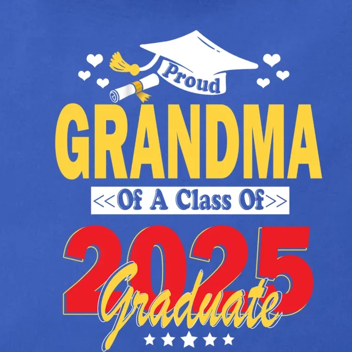 Proud Grandma Of A Class Of 2025 Graduate Senior Gift Zip Tote Bag