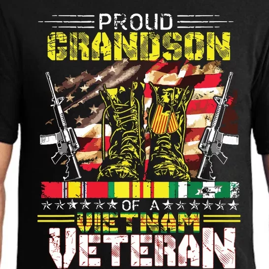 Proud Grandson Of A Vietnam Veteran Vietnam War Vet Pajama Set