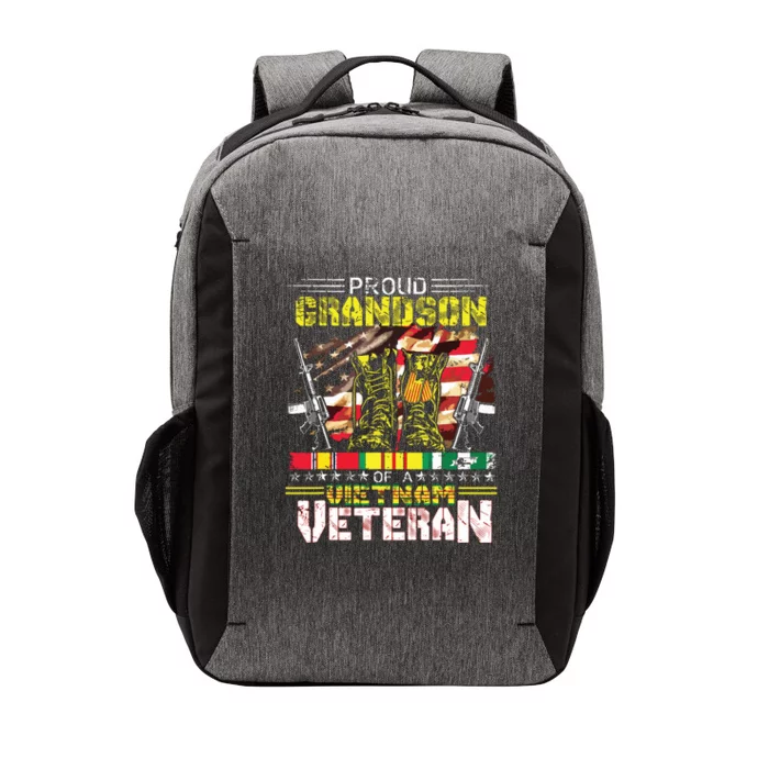 Proud Grandson Of A Vietnam Veteran Vietnam War Vet Vector Backpack