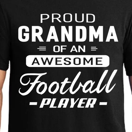 Proud Grandma Of An Awesome Football Player Cool Gift Pajama Set