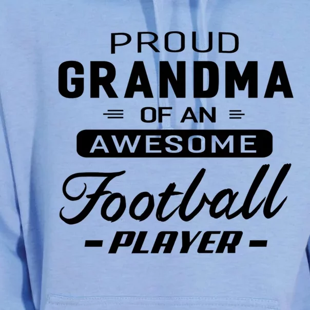 Proud Grandma Of An Awesome Football Player Cool Gift Unisex Surf Hoodie