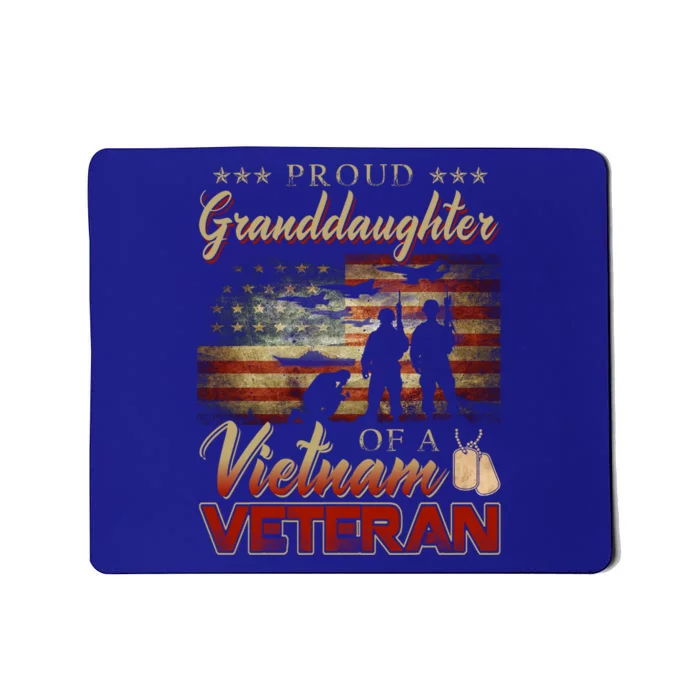 Proud Granddaughter Of A Vietnam Veteran Grandpa Gift Mousepad