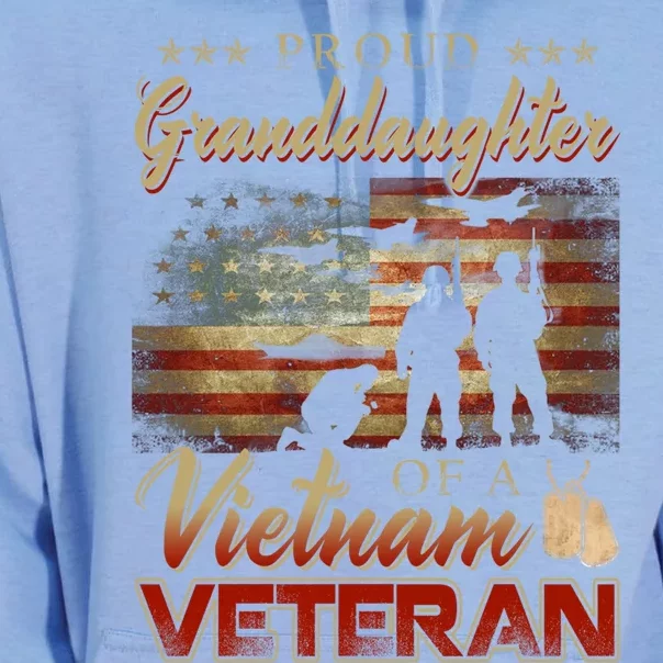 Proud Granddaughter Of A Vietnam Veteran Grandpa Gift Unisex Surf Hoodie