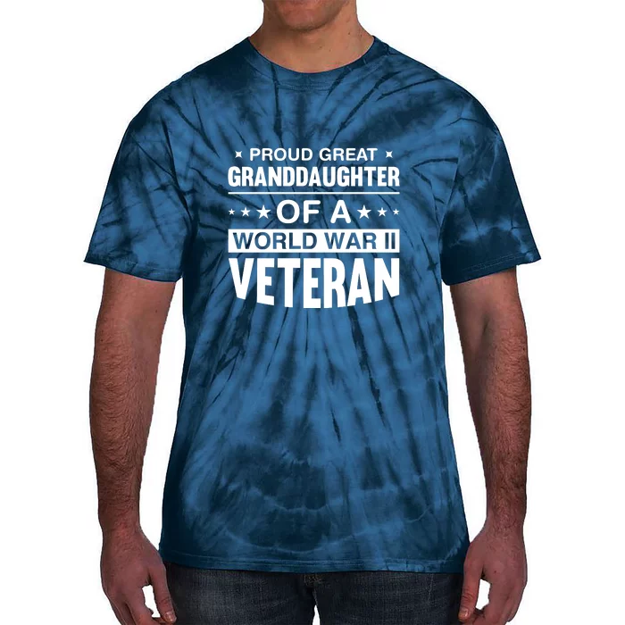 Proud Granddaughter Of A World War II Veteran Tie-Dye T-Shirt