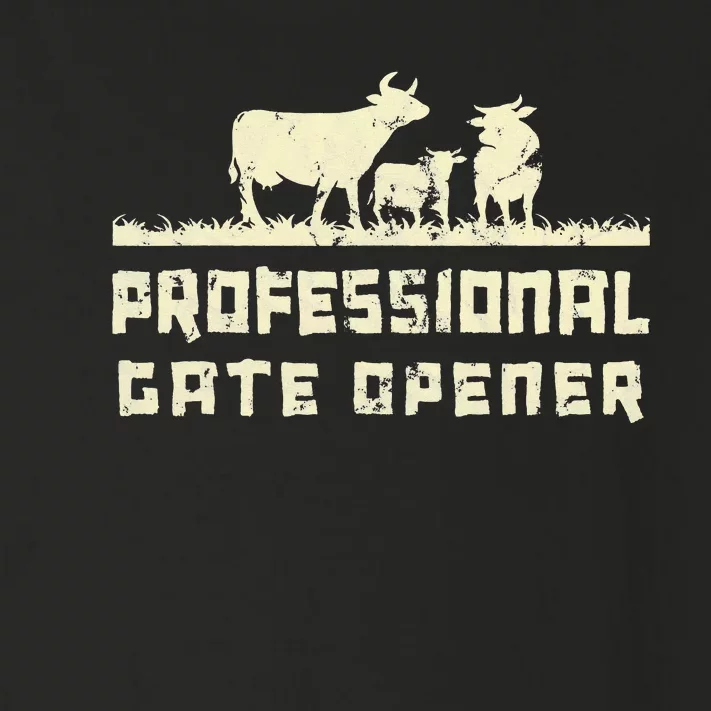 Professional Gate Opener Cows Animal Farm Toddler Long Sleeve Shirt