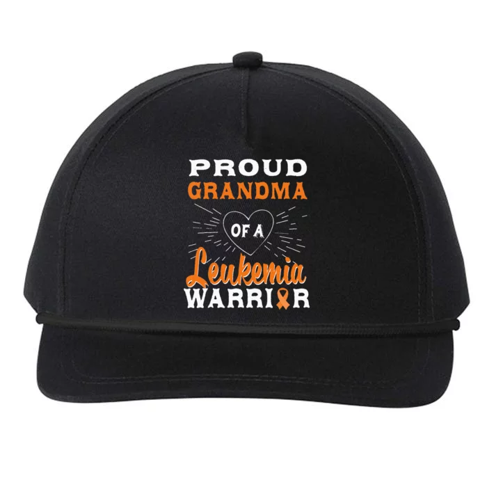 Proud Grandma Of A Leukemia Warrior Awareness Snapback Five-Panel Rope Hat