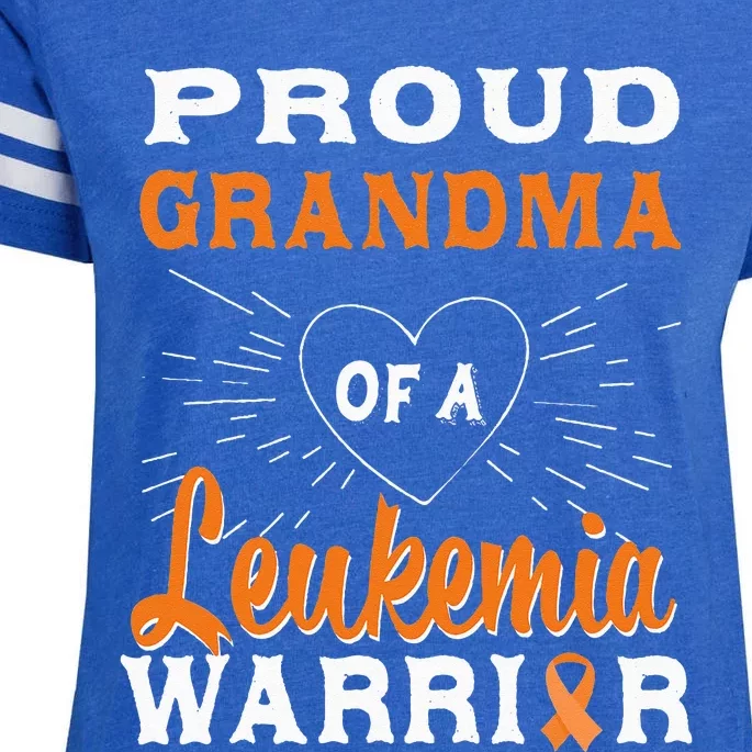 Proud Grandma Of A Leukemia Warrior Awareness Enza Ladies Jersey Football T-Shirt