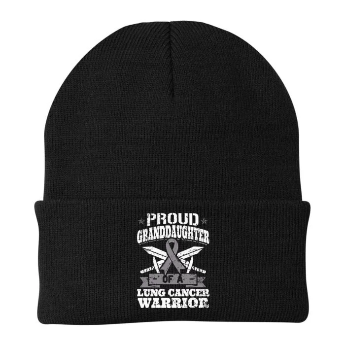 Proud Granddaughter Of A Lung Cancer Warrior Carcinoma Knit Cap Winter Beanie