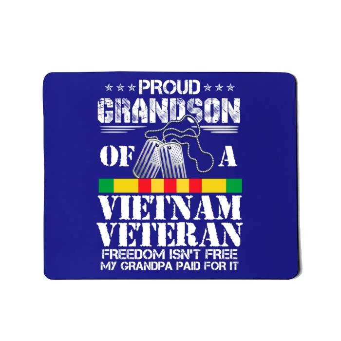 Proud Grandson Of A Vietnam Veteran Costume For Boys Cute Gift Mousepad