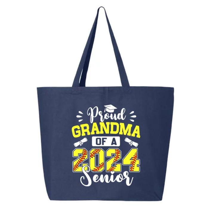 Proud Grandma Of A 2024 Senior Softball Graduate 25L Jumbo Tote