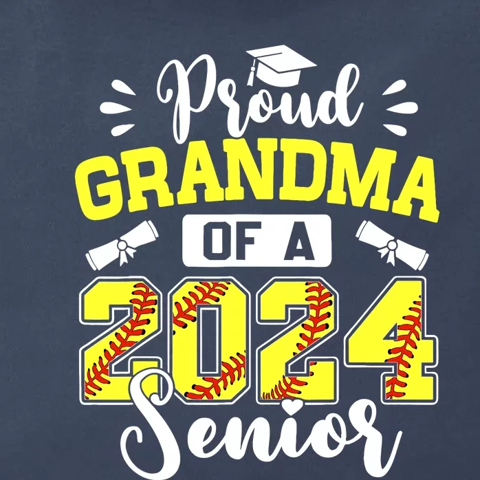 Proud Grandma Of A 2024 Senior Softball Graduate Zip Tote Bag