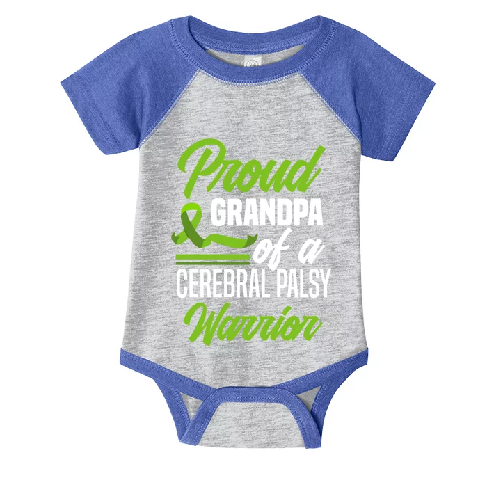 Proud Grandpa Of A Cerebral Palsy Warrior Cerebral Palsy Gift Infant Baby Jersey Bodysuit