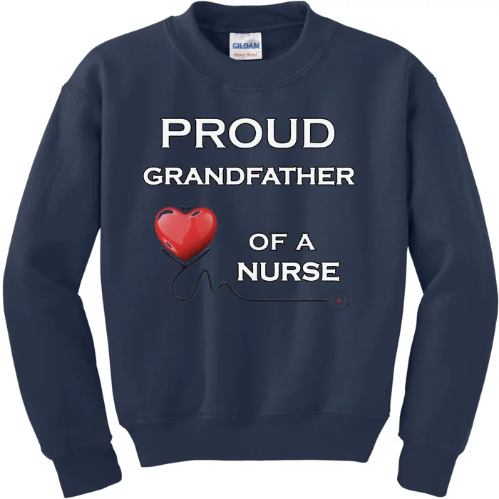 Proud Grandfather Of A Nurse, Nursing Gift, Dk Kids Sweatshirt